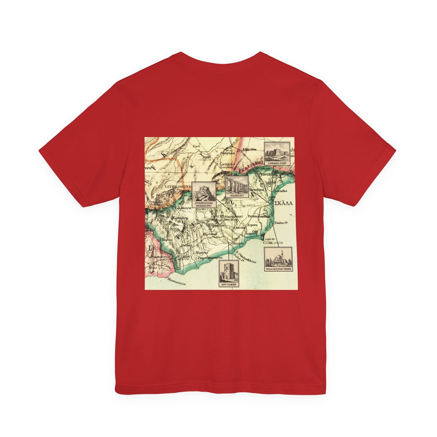Larnaca Map T-Shirt