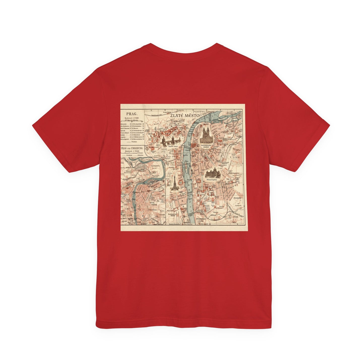 Prague Map T-shirt
