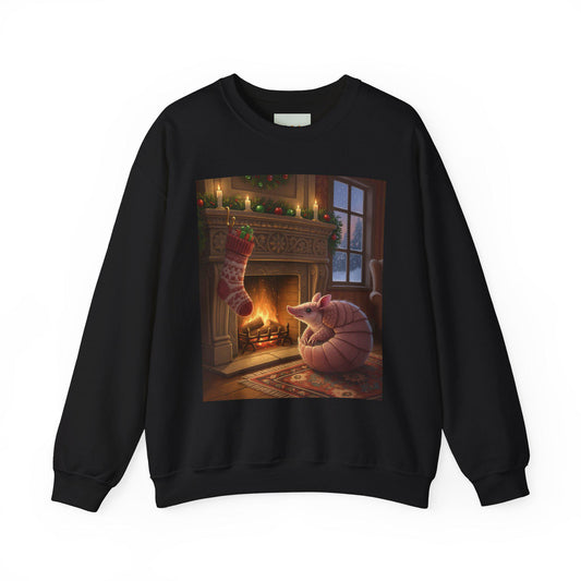 Armadillo Fireplace Holiday Sweatshirt