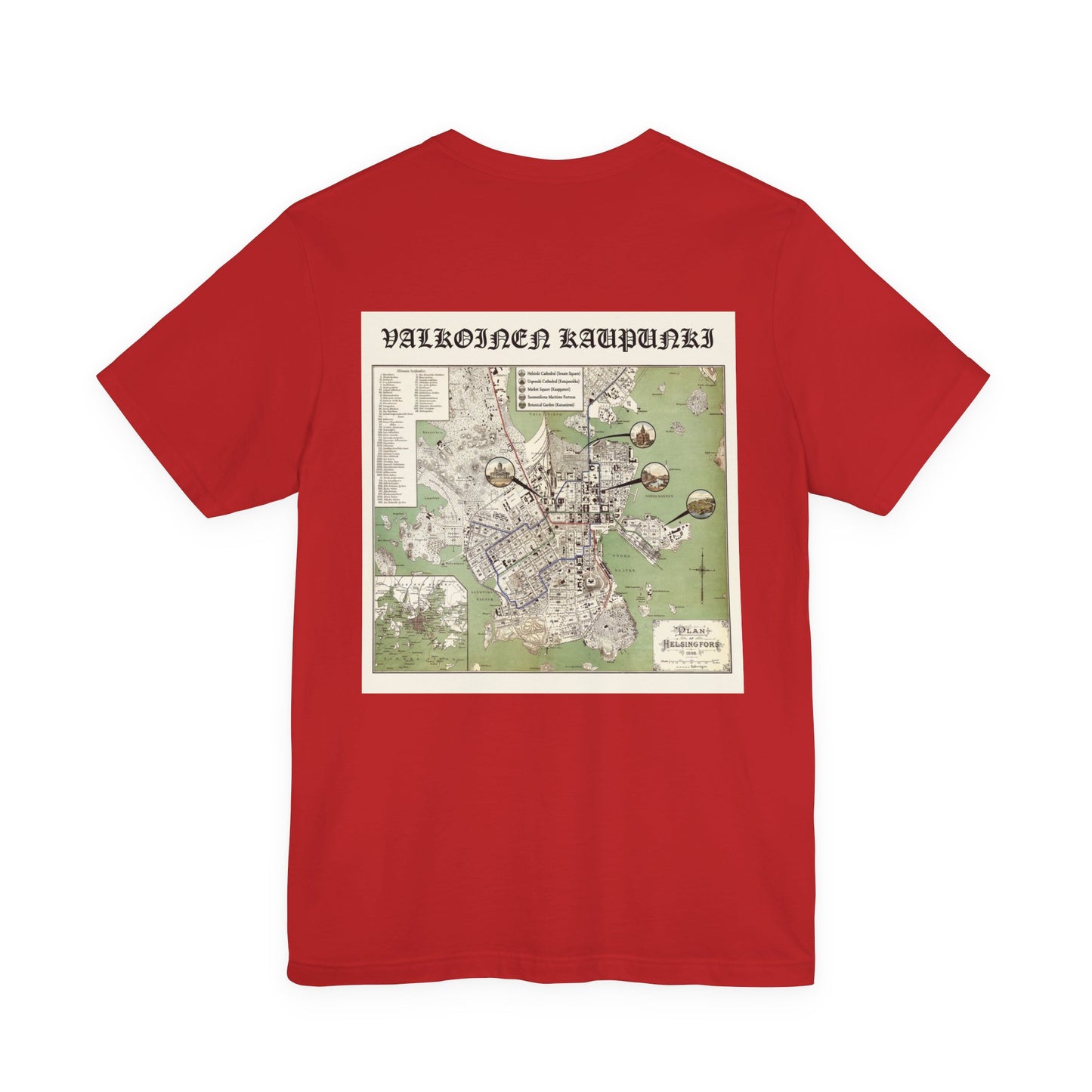 Helsinki Map T-Shirt