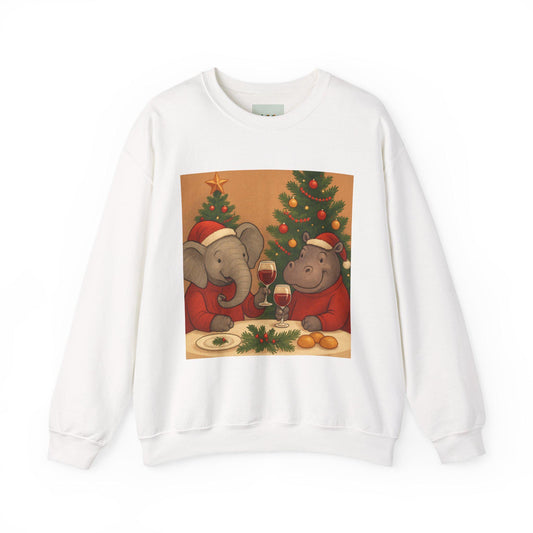 Elephant Hippo Christmas Sweatshirt