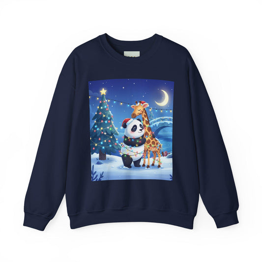 Christmas Panda Giraffe Sweatshirt