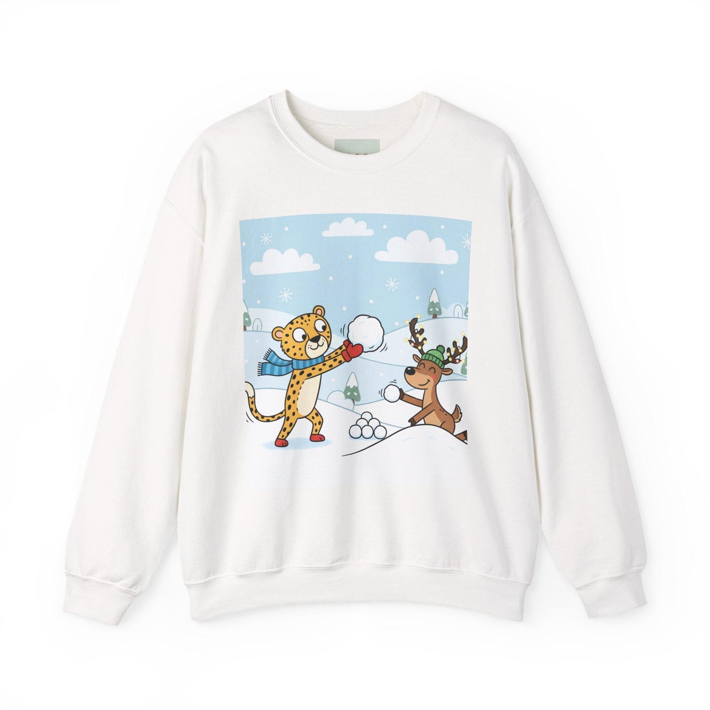 Leopard Snow Fight Sweatshirt