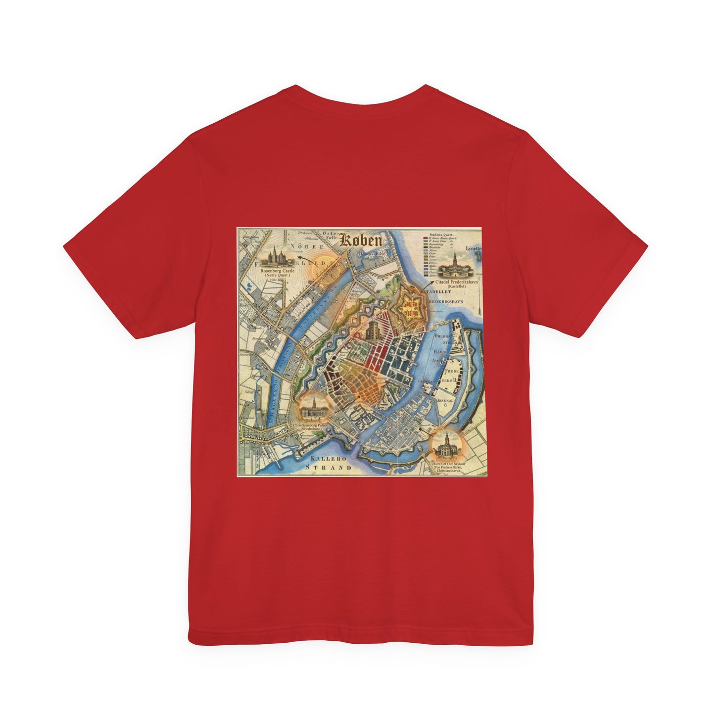 Copenhagen Map T-shirt
