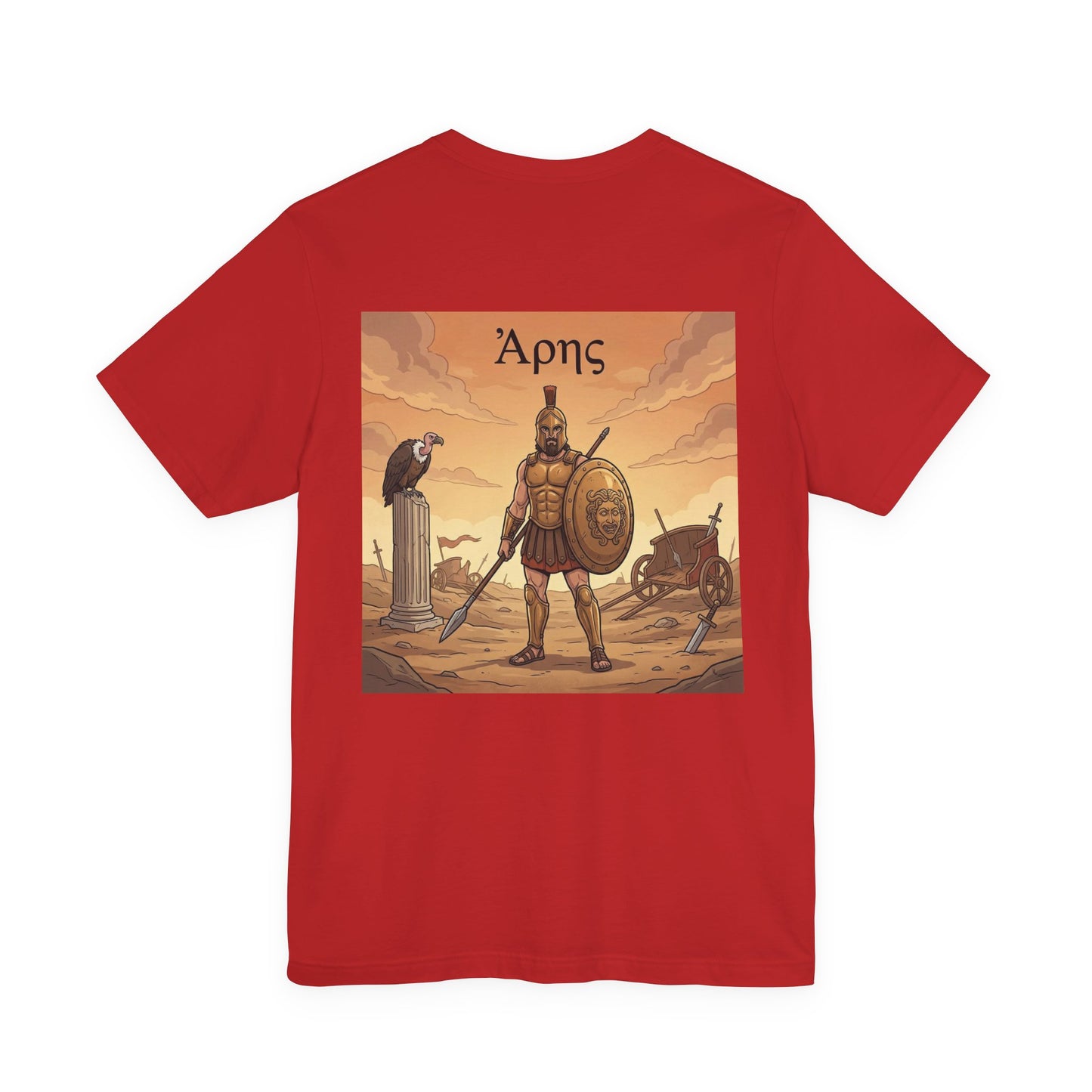 Ancient Greek Warrior T-Shirt | Spartan Soldier Illustration