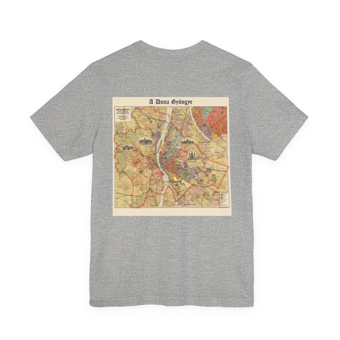 Budapest Map T-Shirt