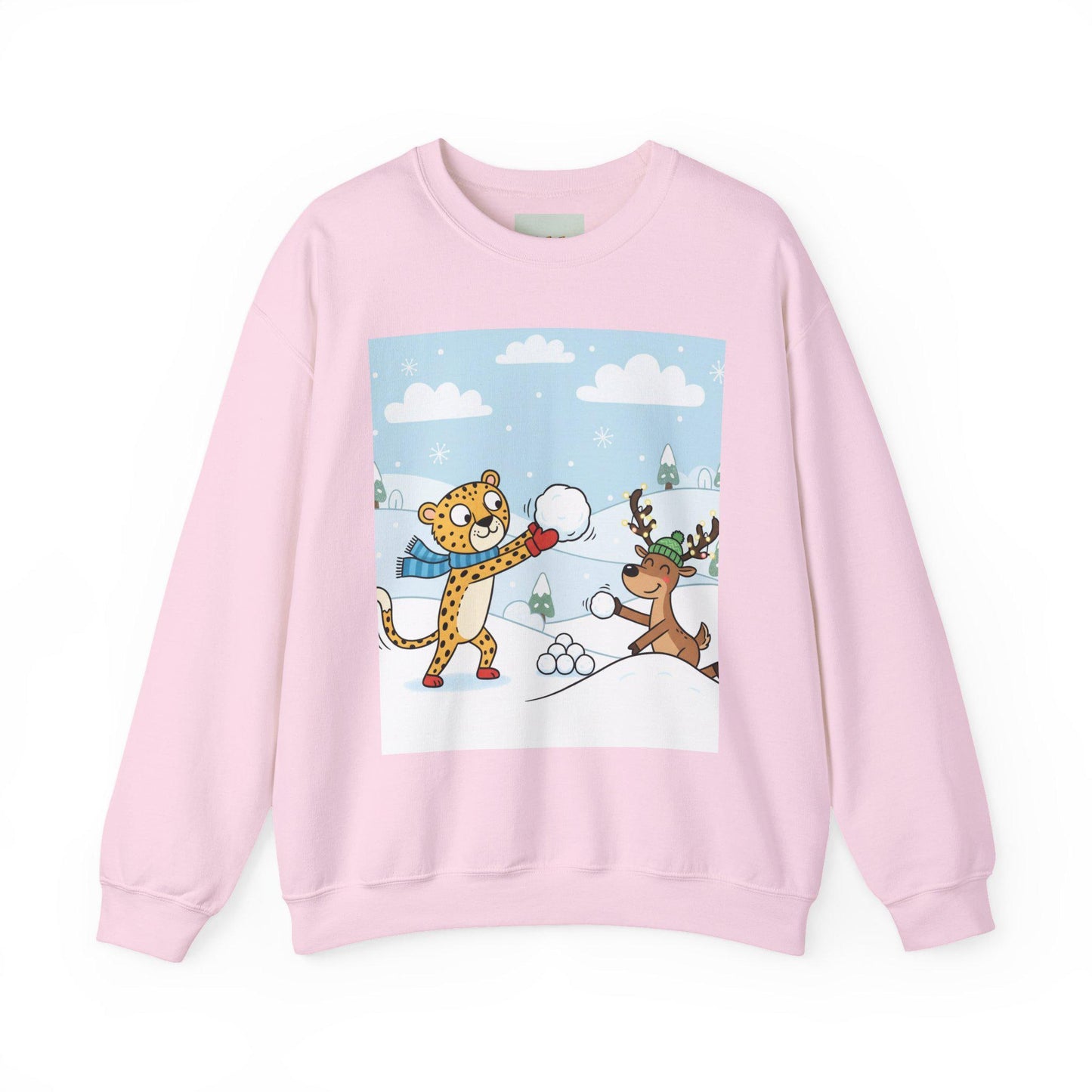 Leopard Snow Fight Sweatshirt