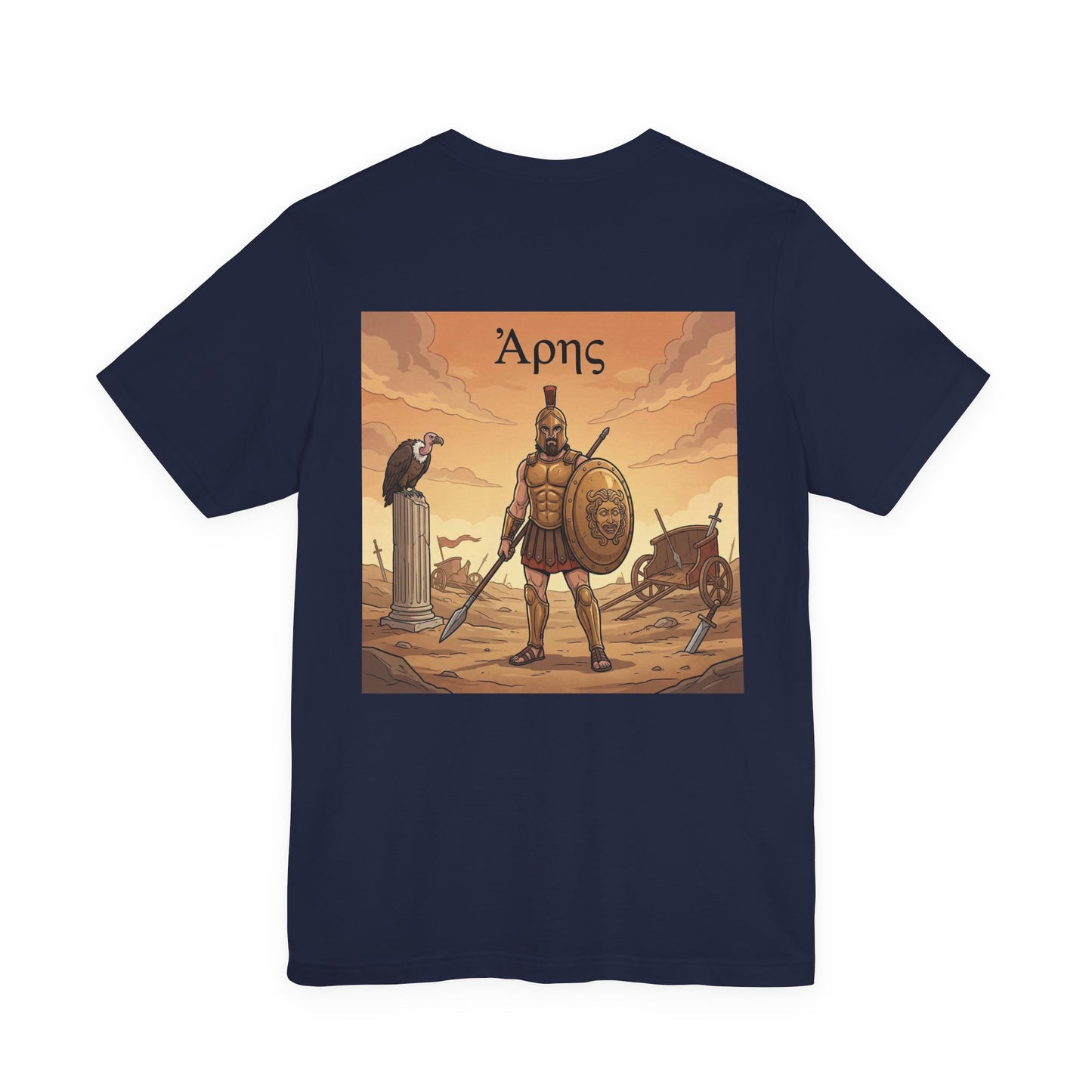 Ancient Greek Warrior T-Shirt | Spartan Soldier Illustration