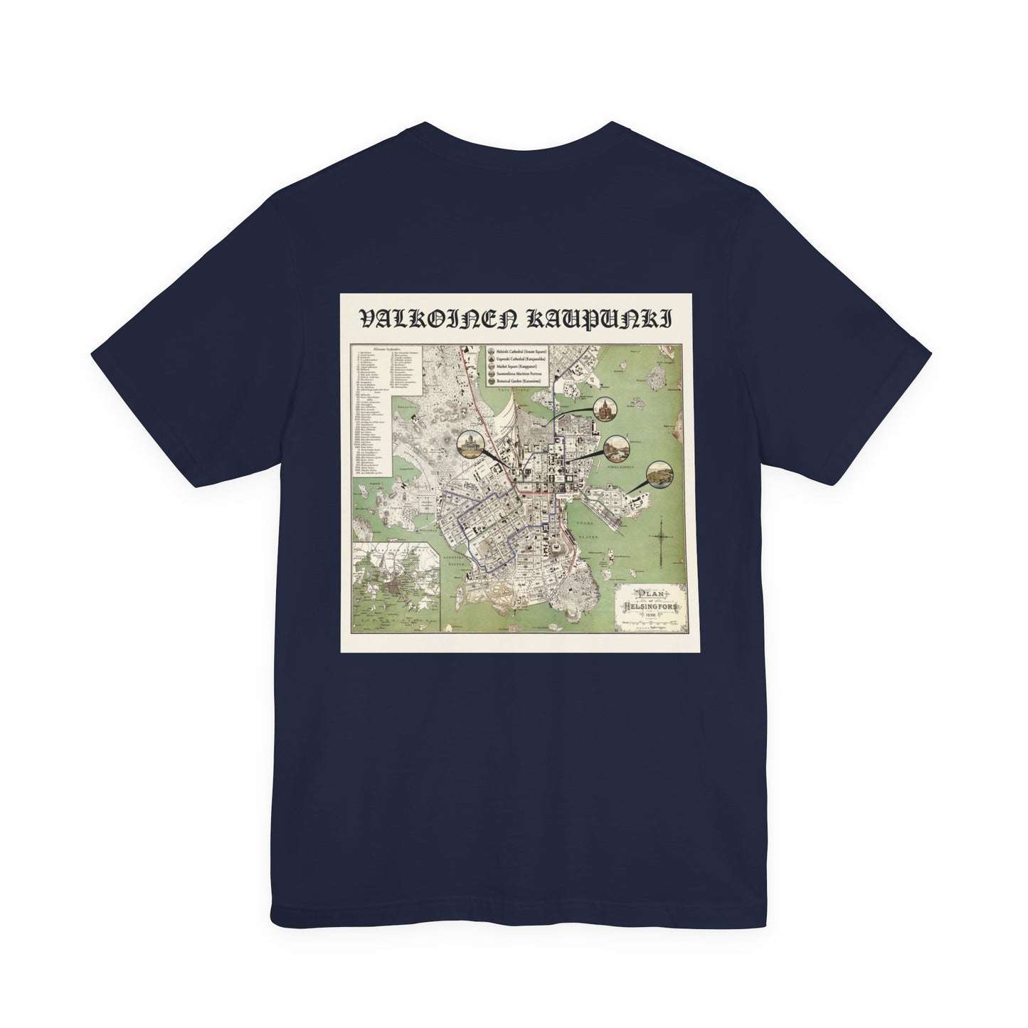 Helsinki Map T-Shirt