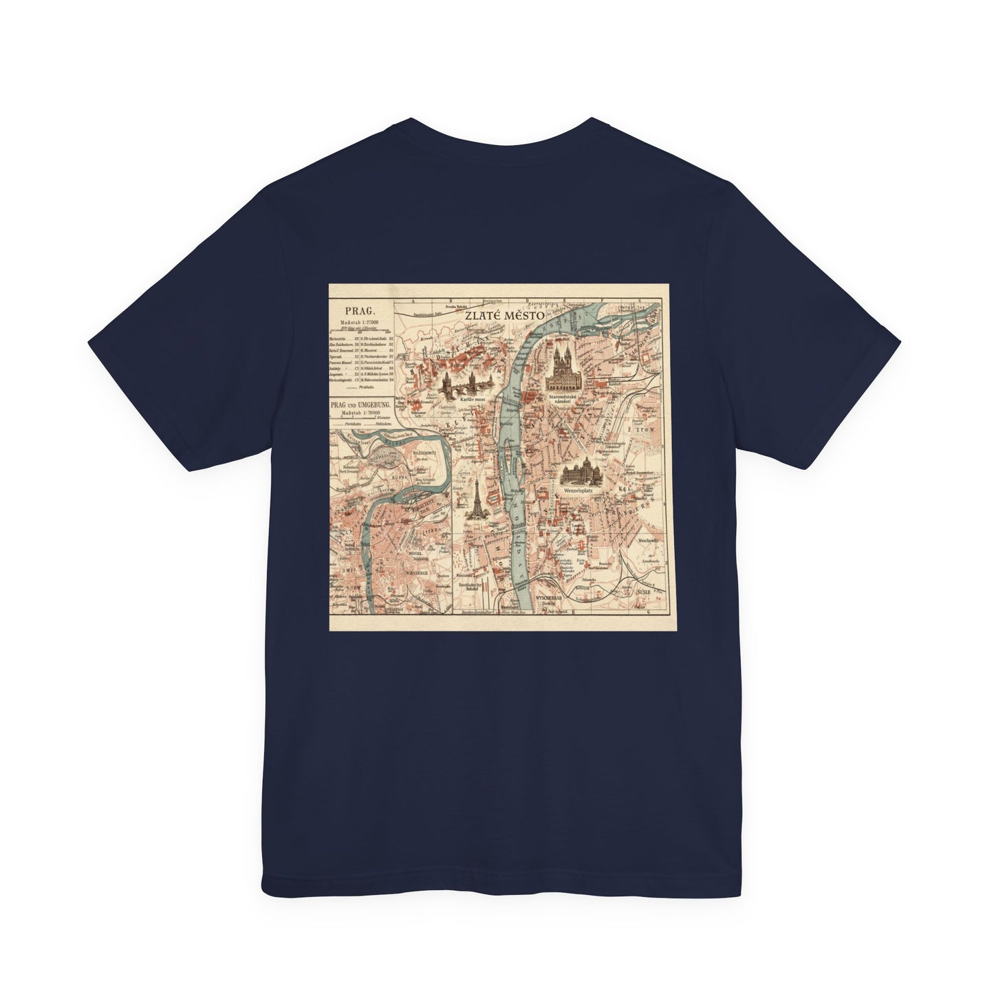 Prague Map T-shirt
