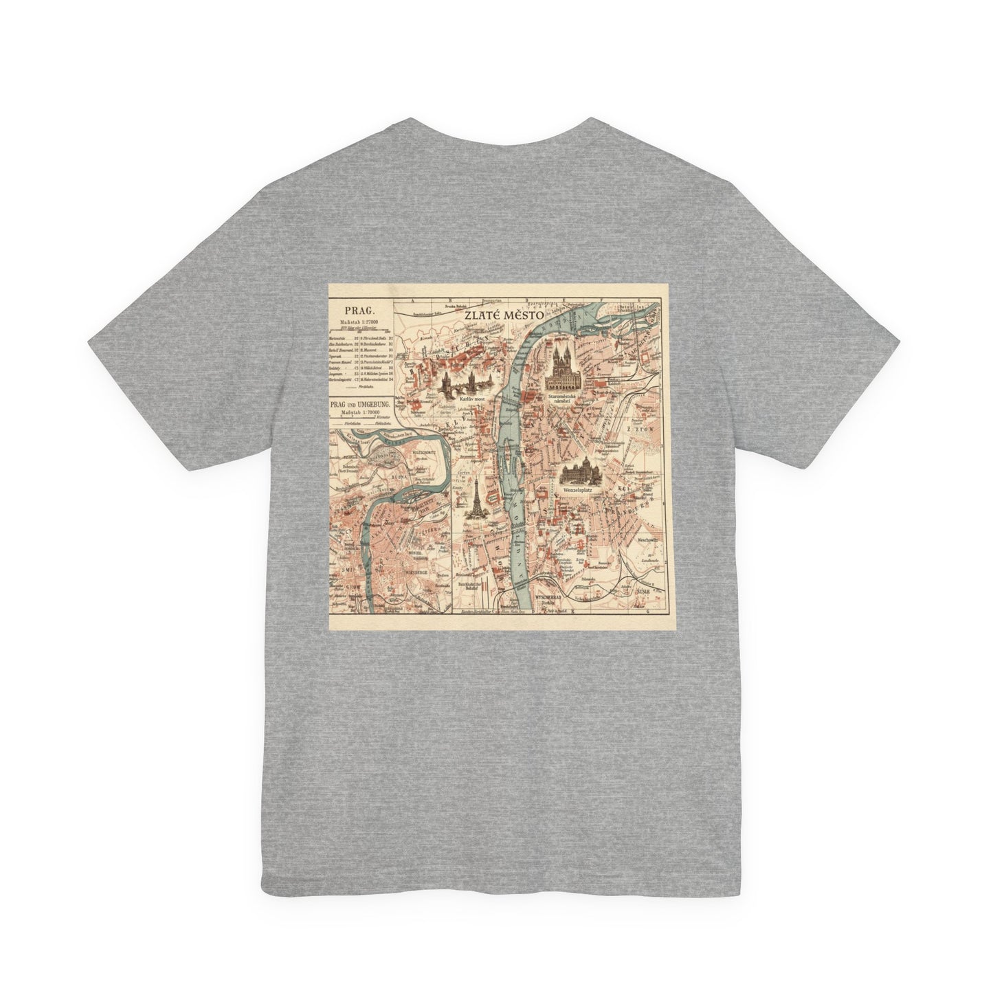 Prague Map T-shirt