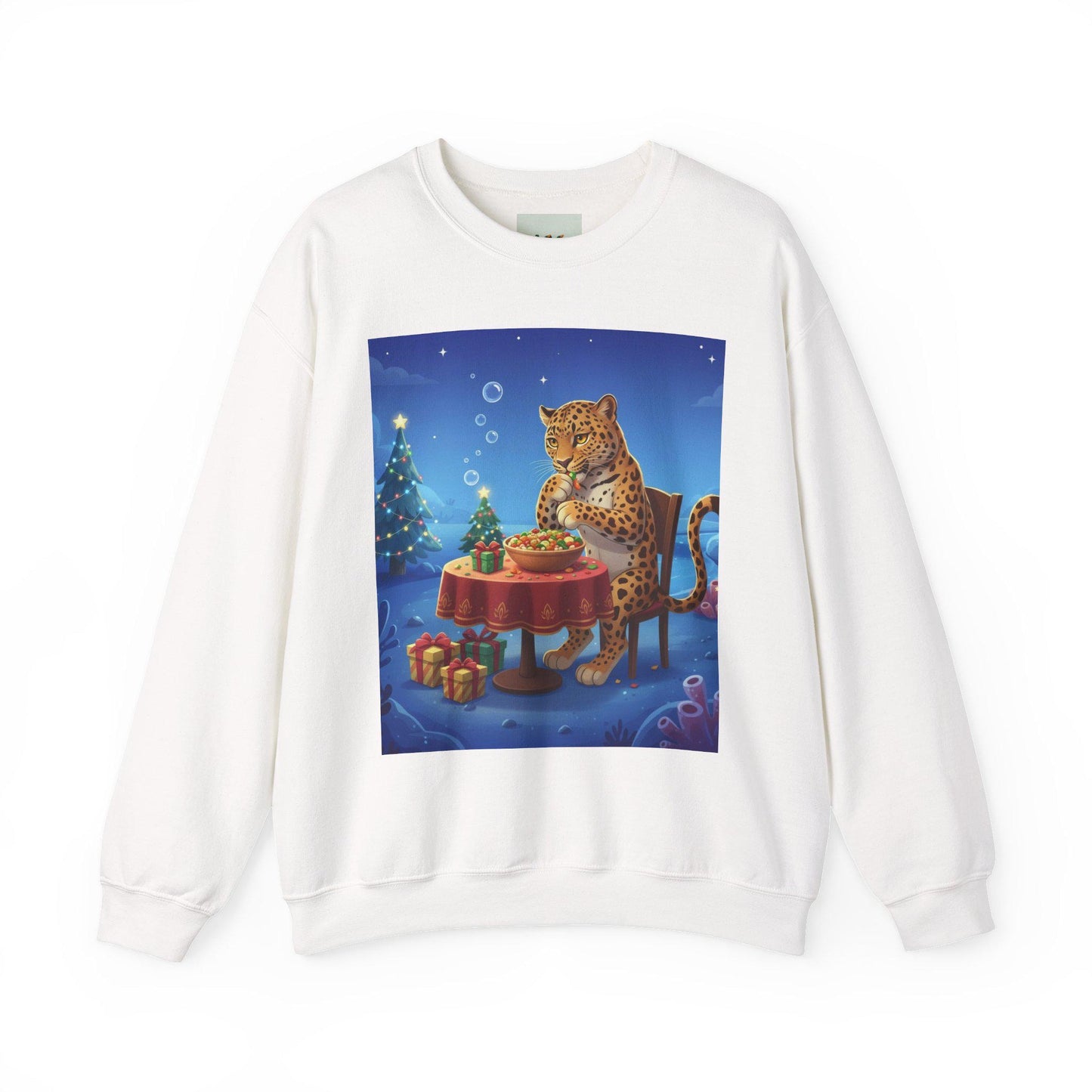 Leopard Holiday Tea Sweatshirt