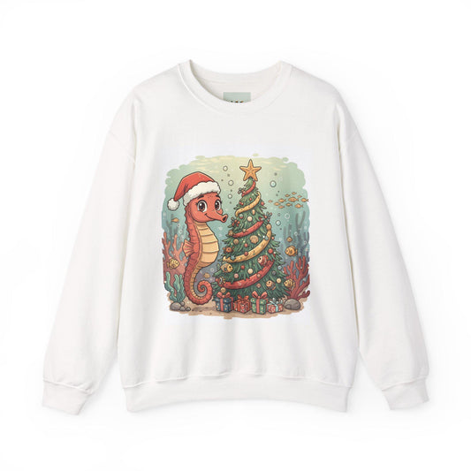 Seahorse Santa Hat Sweatshirt