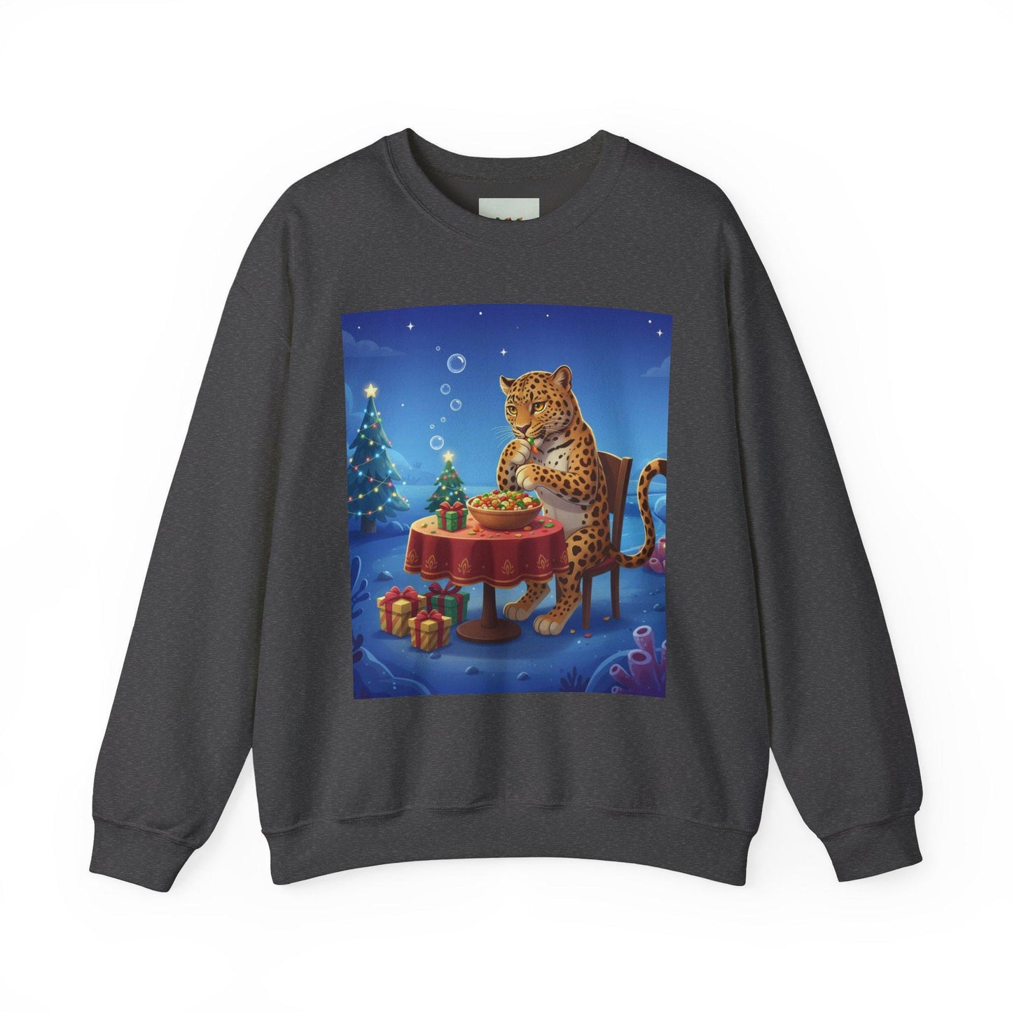 Leopard Holiday Tea Sweatshirt