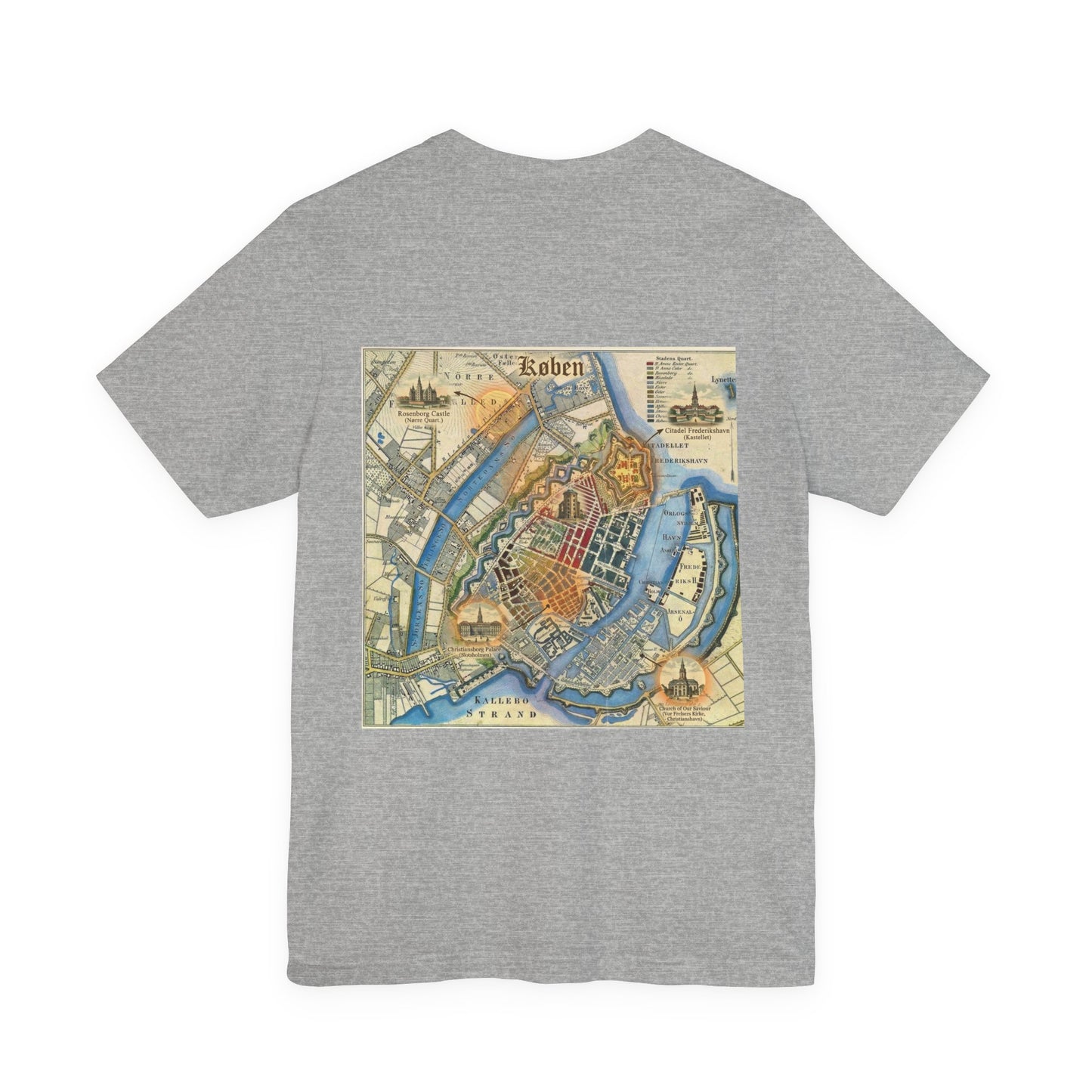 Copenhagen Map T-shirt