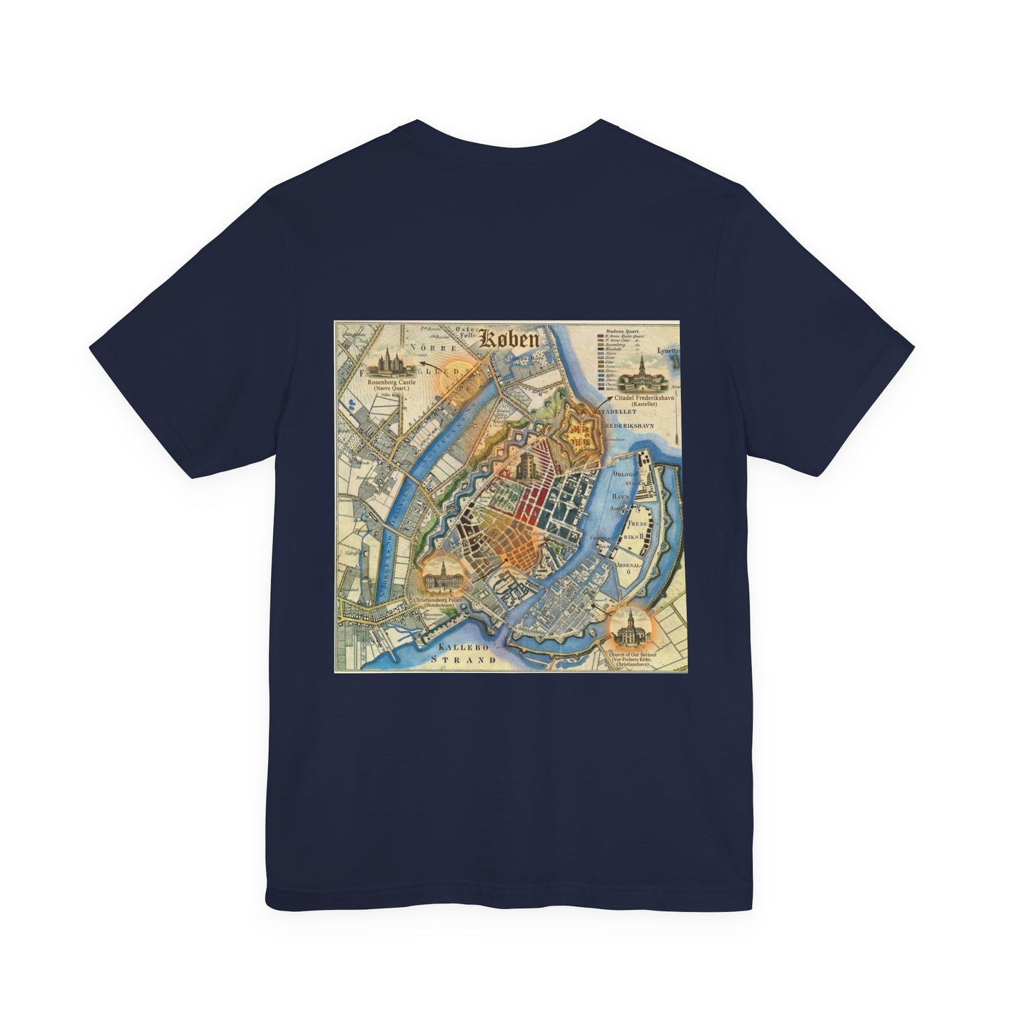 Copenhagen Map T-shirt