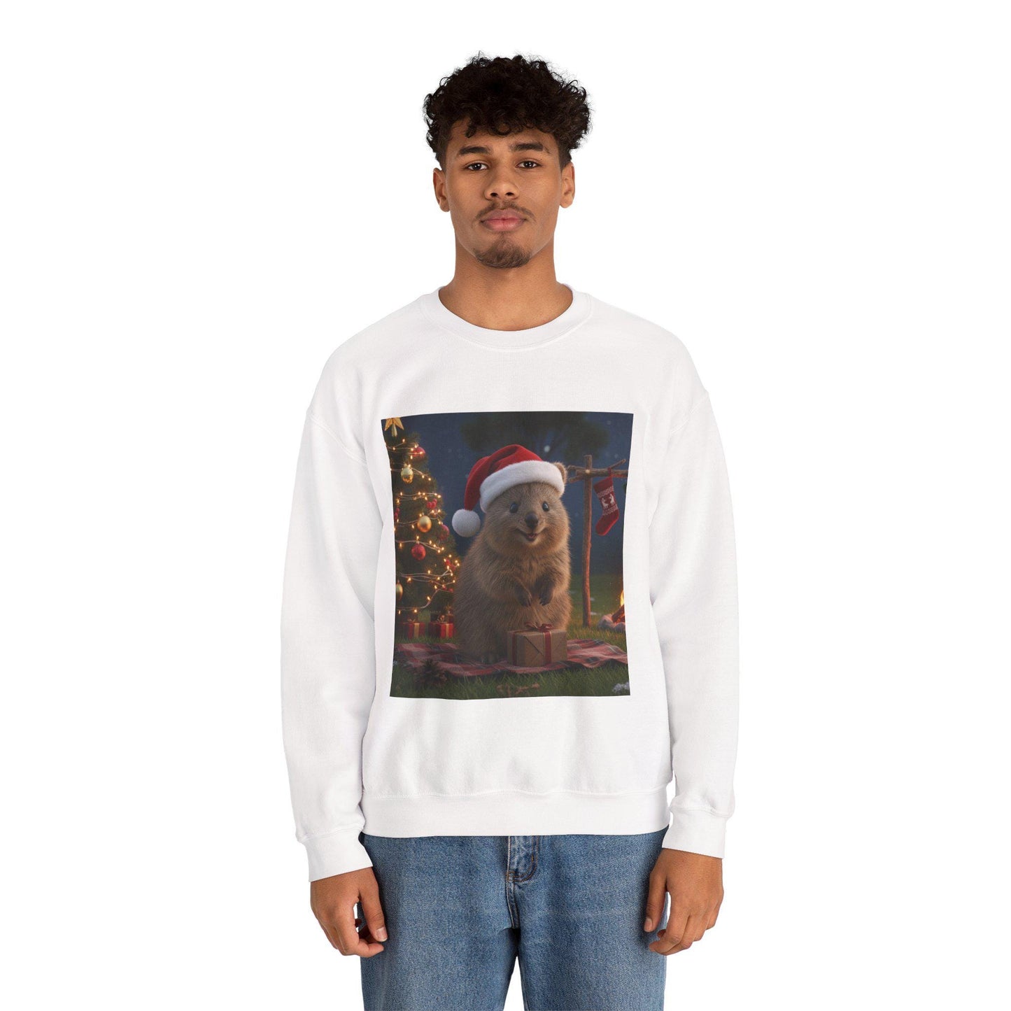 Holiday Groundhog Santa Sweatshirt