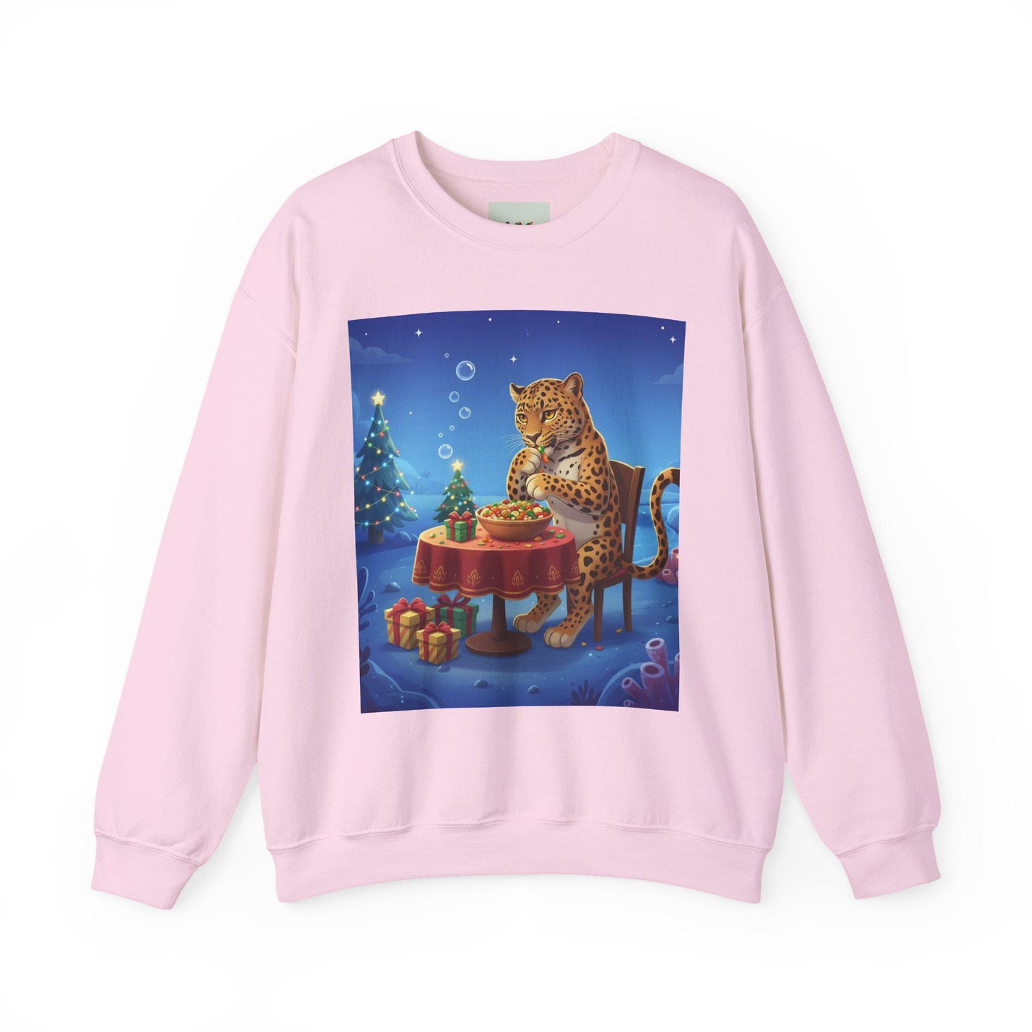 Leopard Holiday Tea Sweatshirt