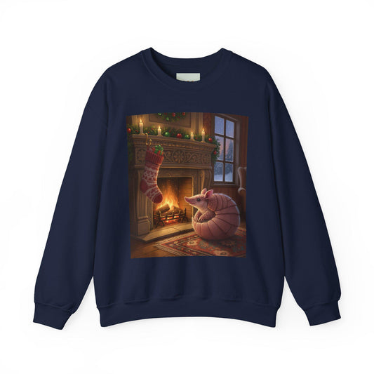 Armadillo Fireplace Holiday Sweatshirt