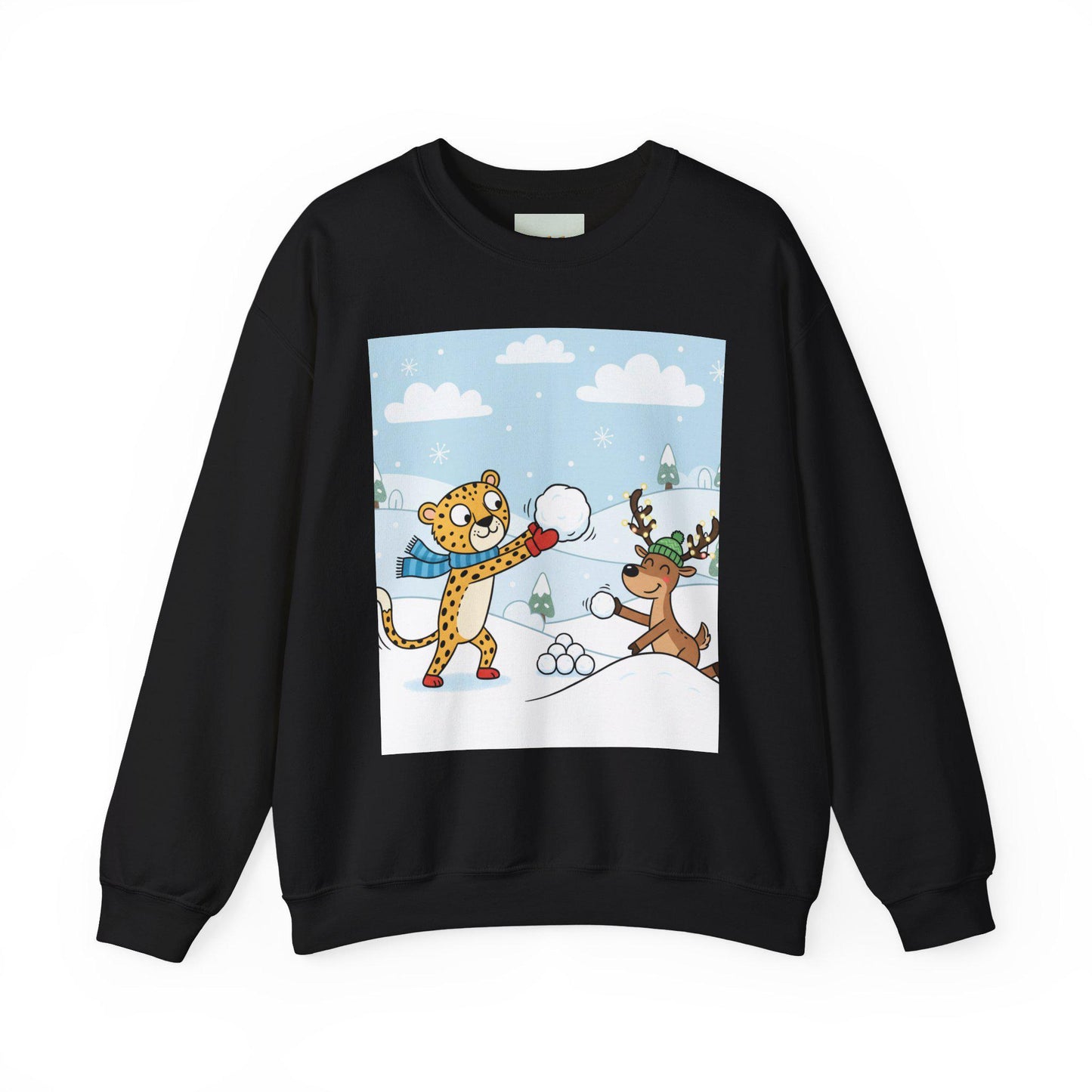 Leopard Snow Fight Sweatshirt