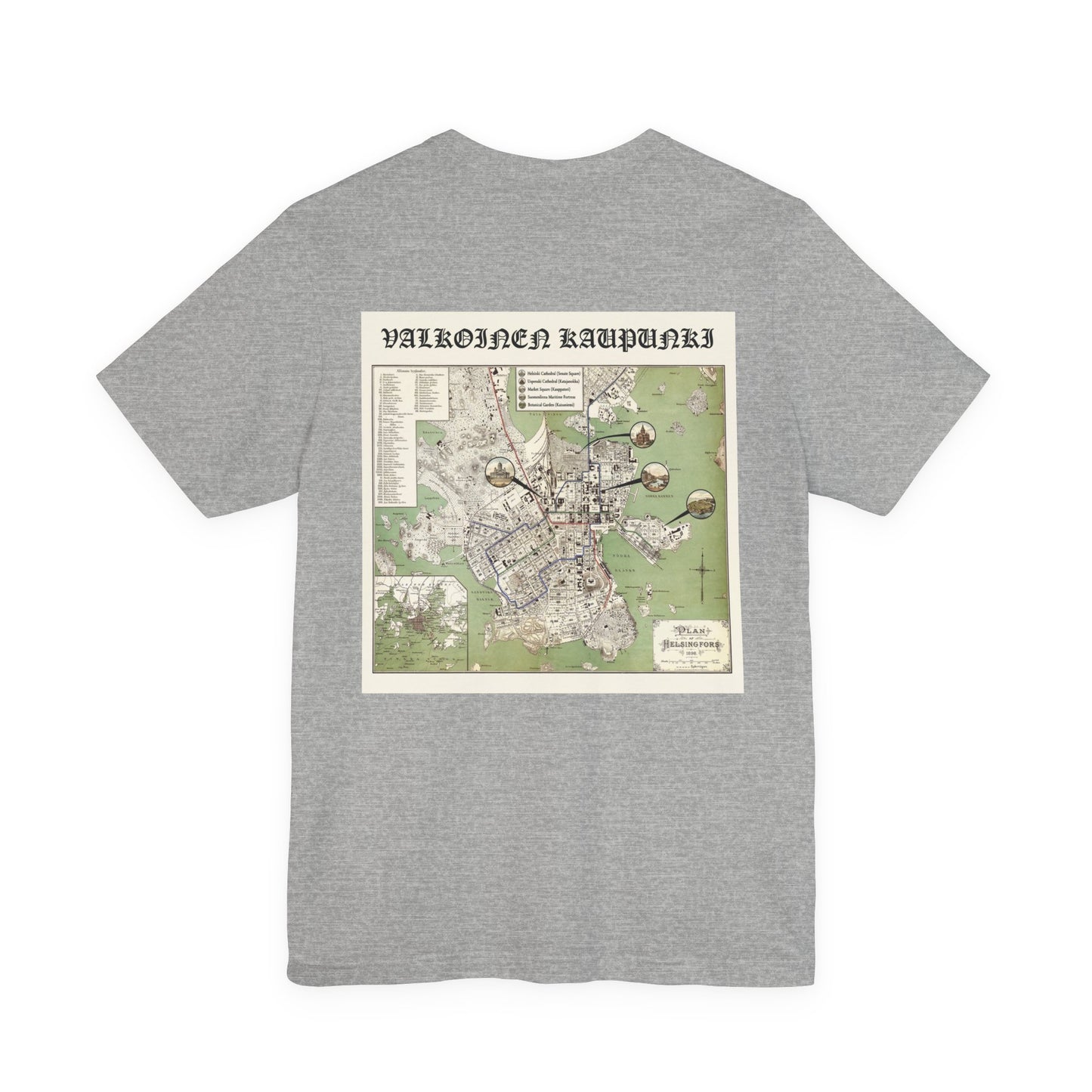Helsinki Map T-Shirt