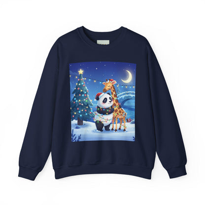 Christmas Panda Giraffe Sweatshirt