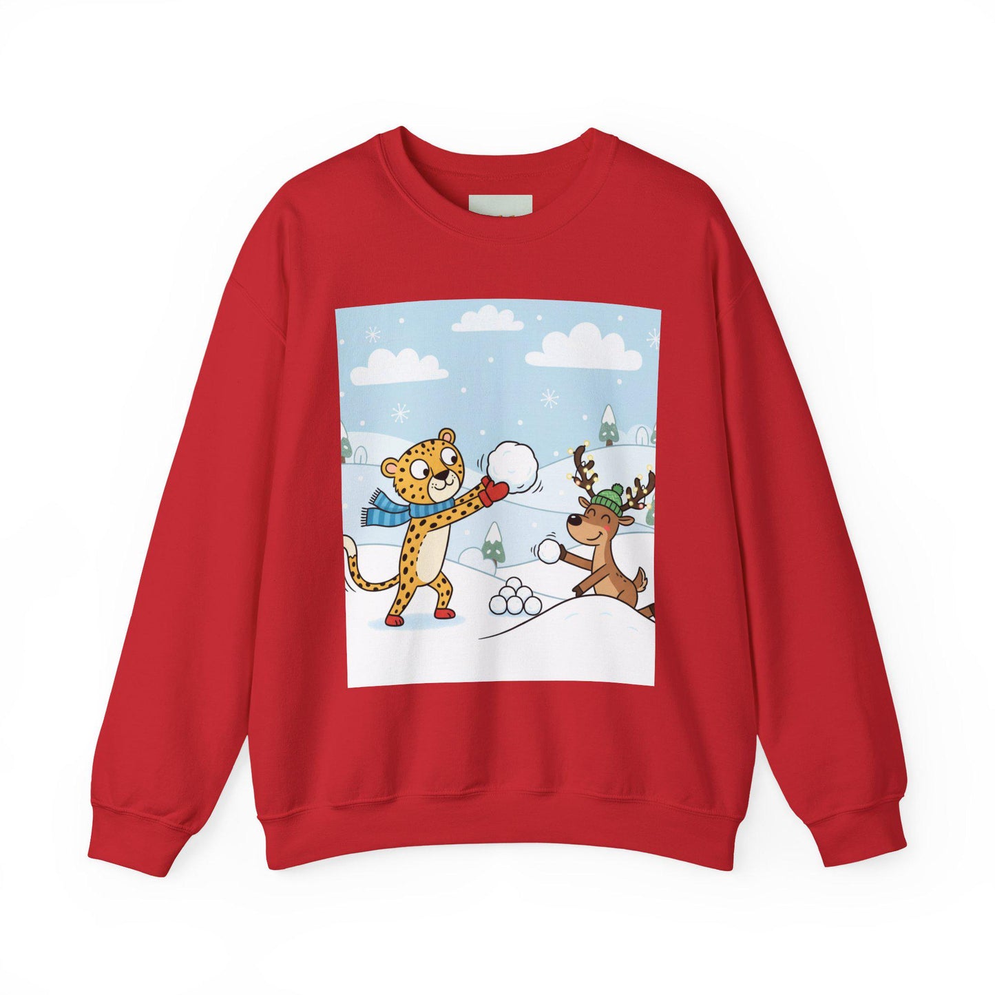 Leopard Snow Fight Sweatshirt