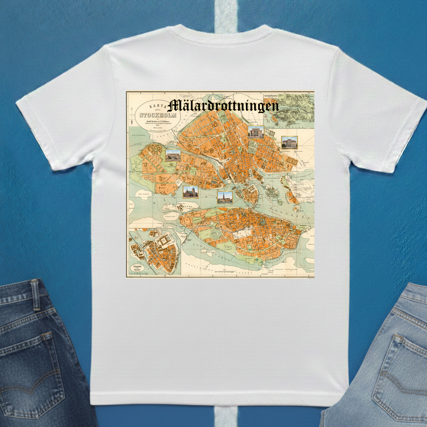 Stockholm Map T-shirt