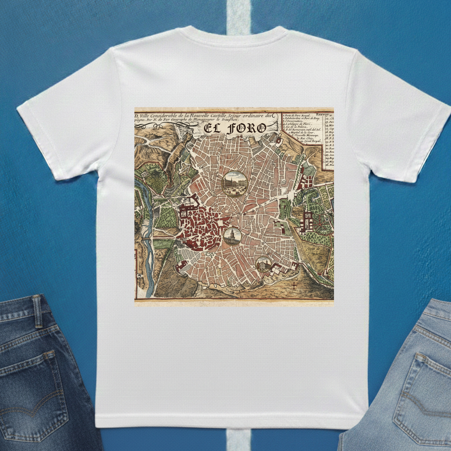 Madrid Map T-Shirt