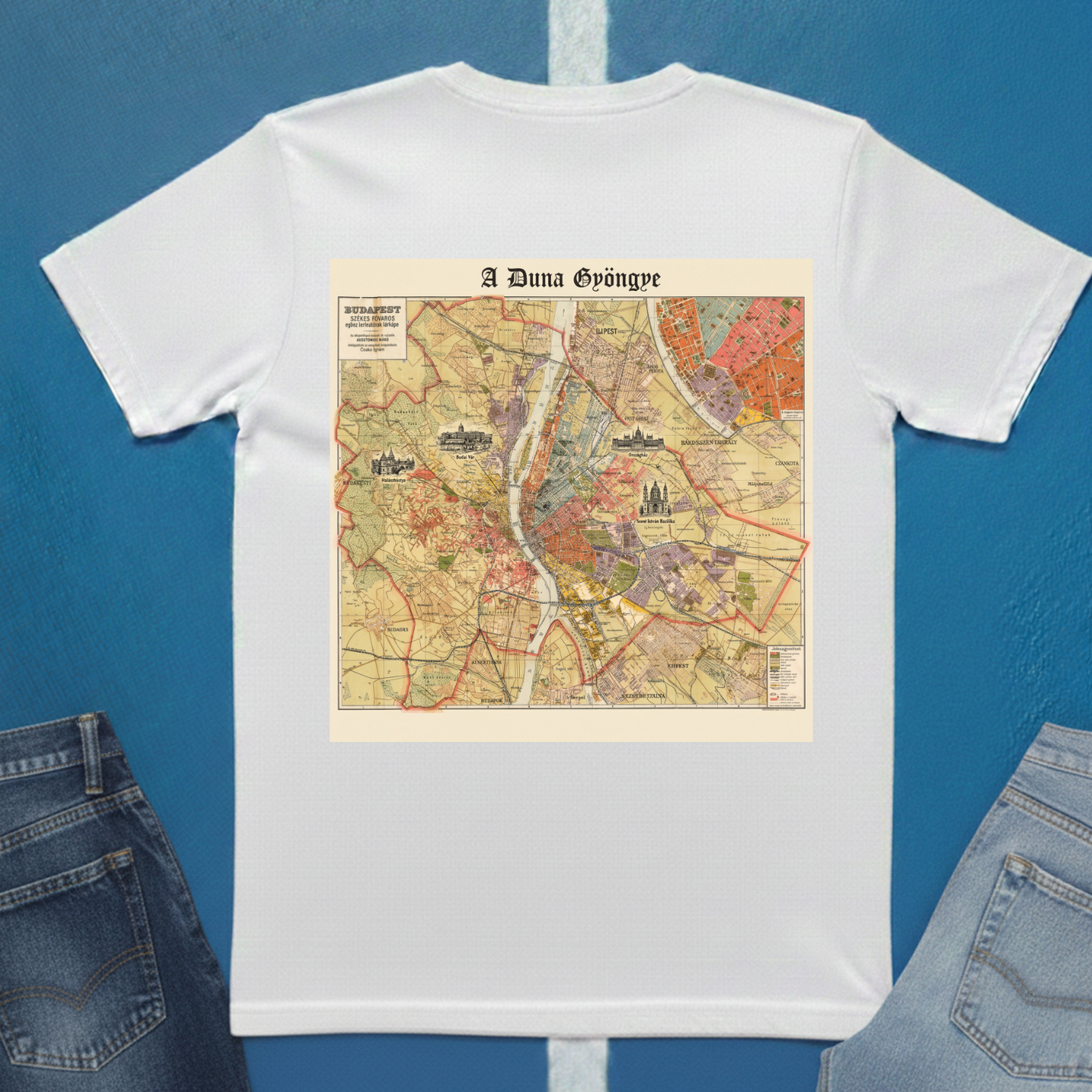 Budapest Map T-Shirt