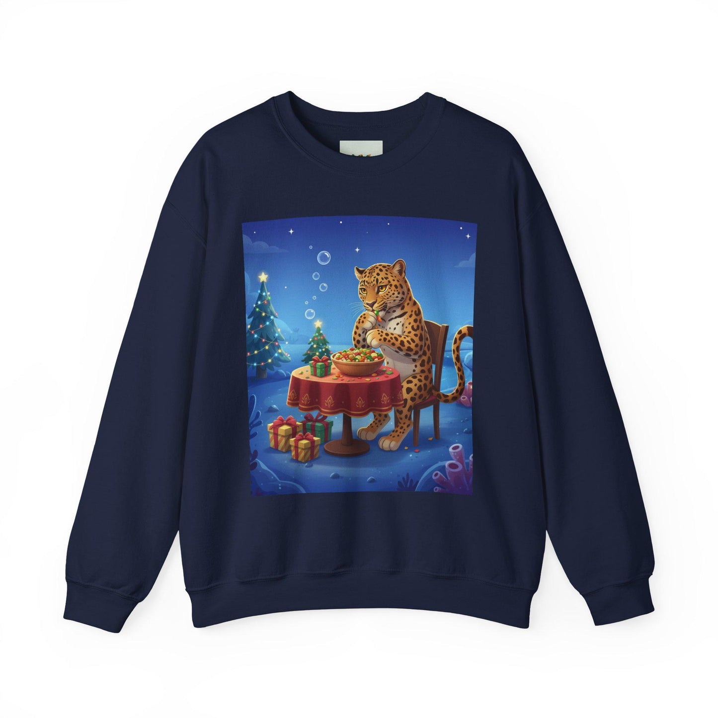 Leopard Holiday Tea Sweatshirt