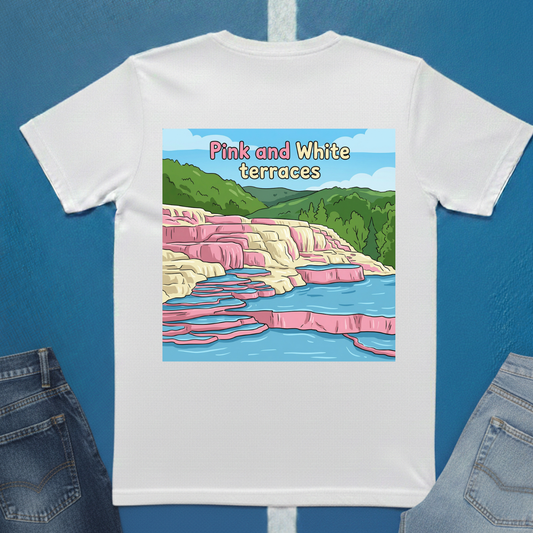Pink and White Terraces T-Shirt