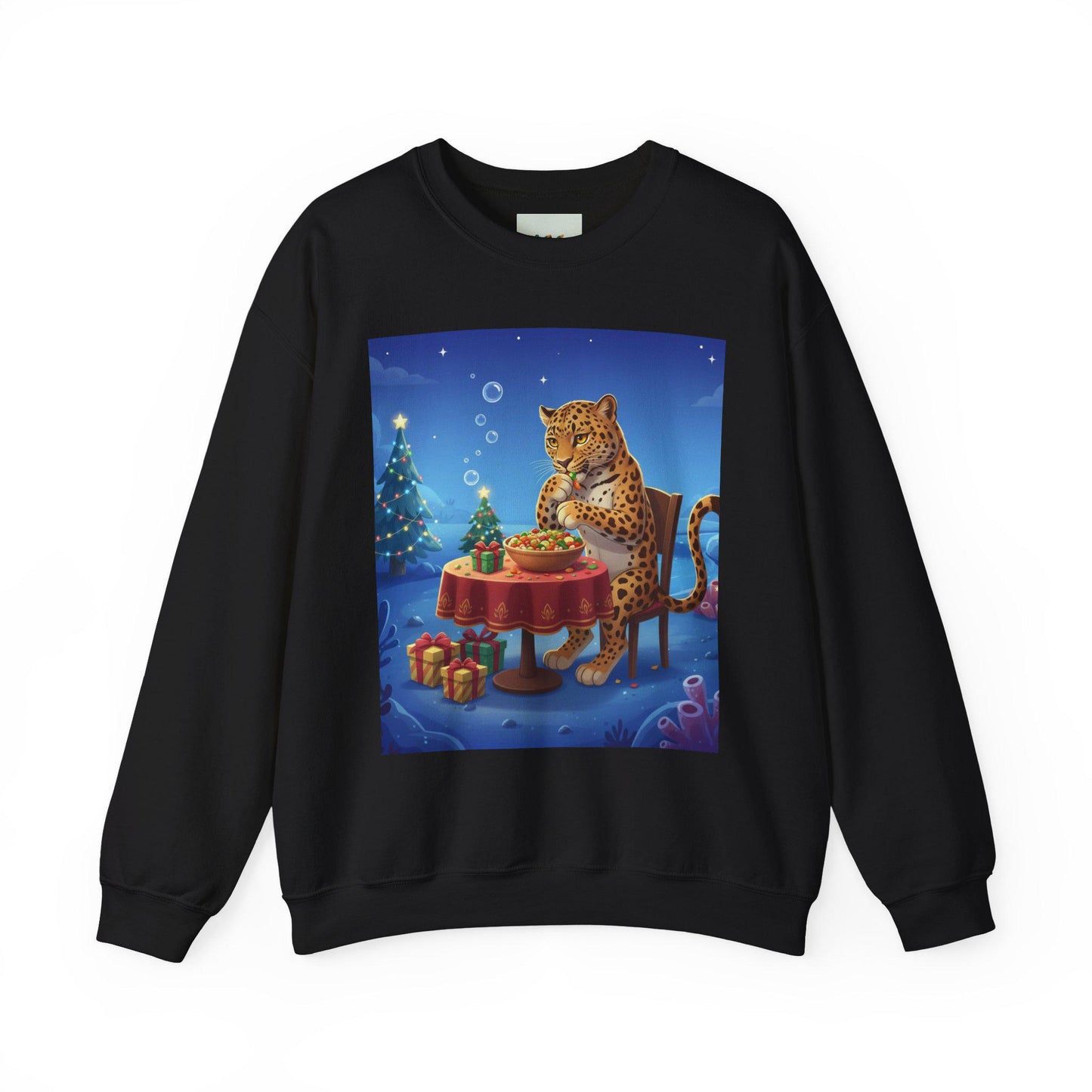 Leopard Holiday Tea Sweatshirt