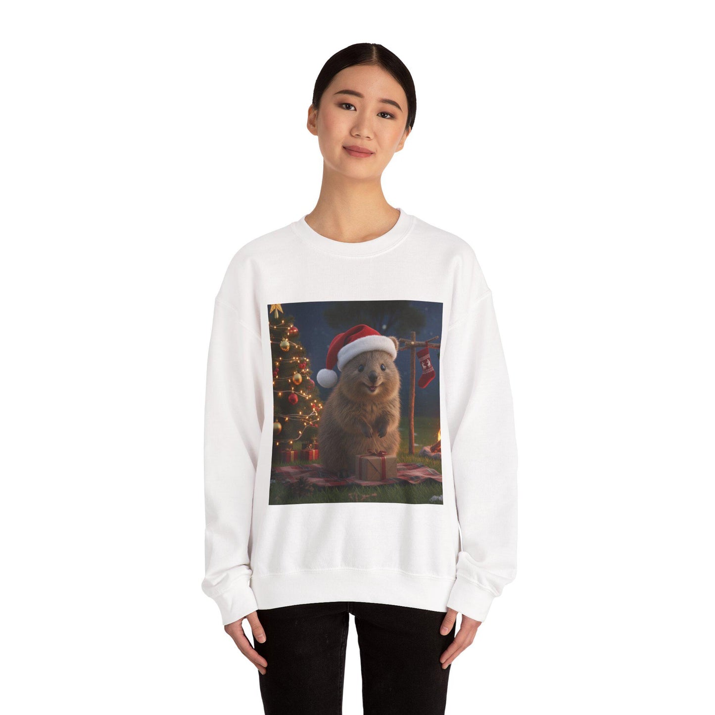 Holiday Groundhog Santa Sweatshirt