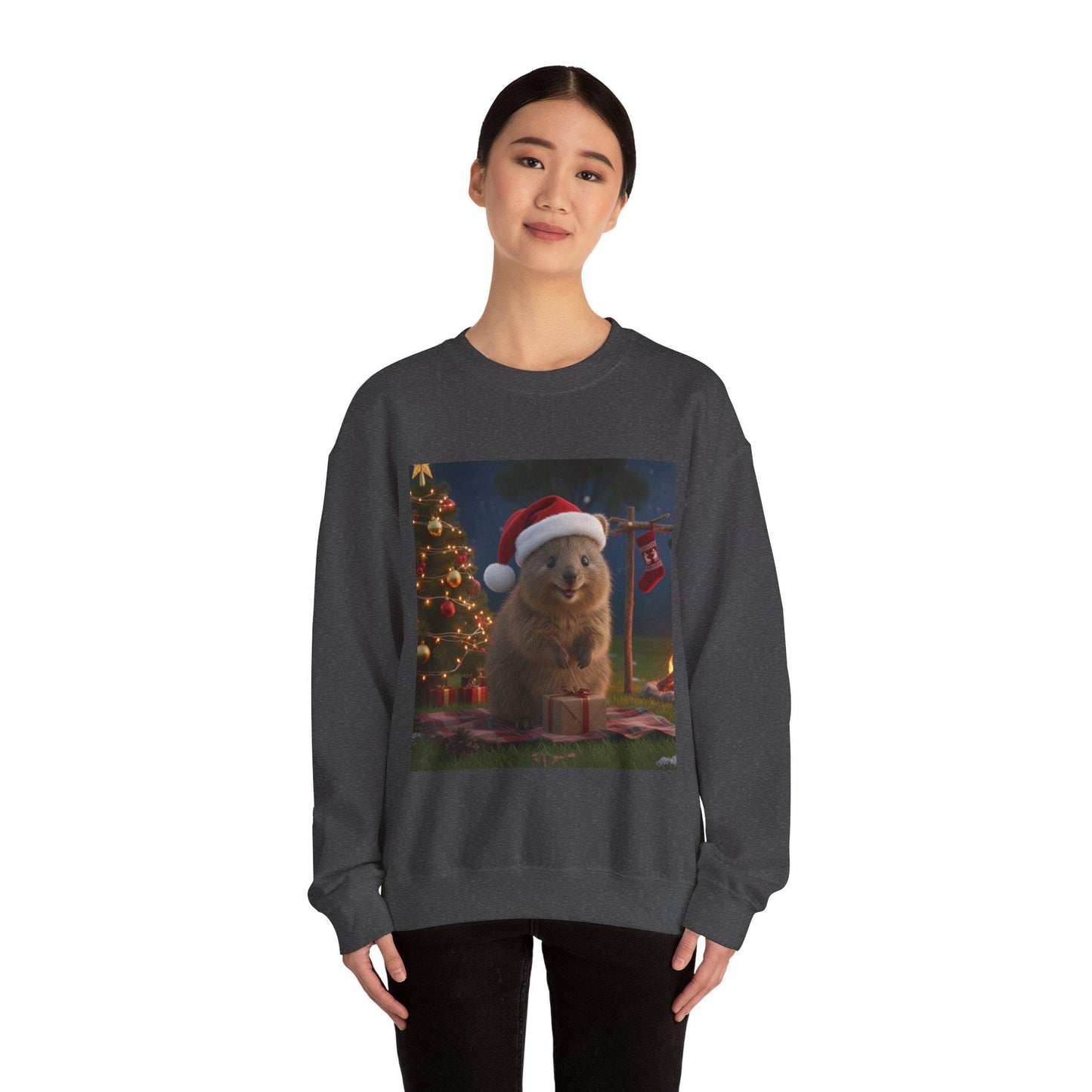 Holiday Groundhog Santa Sweatshirt