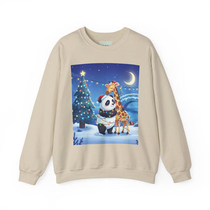 Christmas Panda Giraffe Sweatshirt