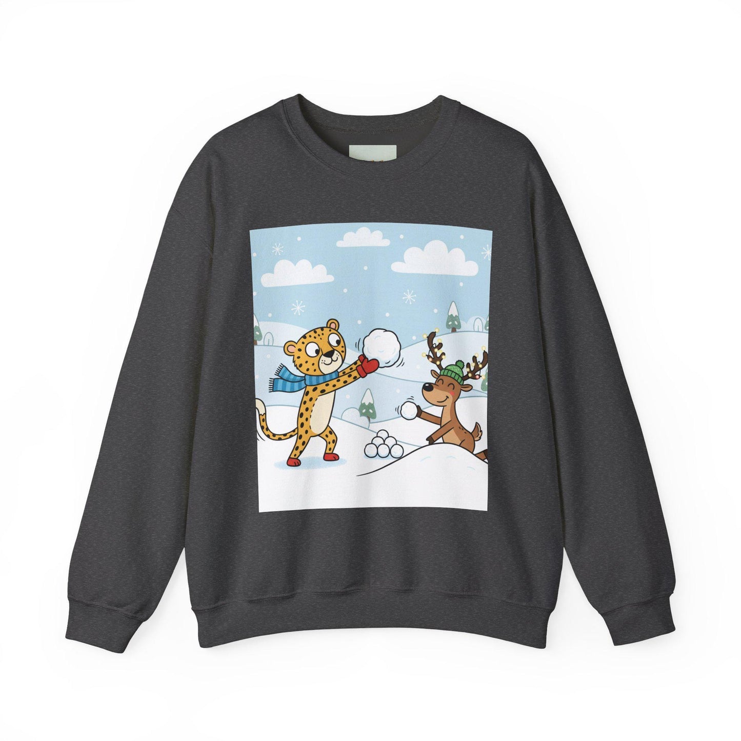 Leopard Snow Fight Sweatshirt